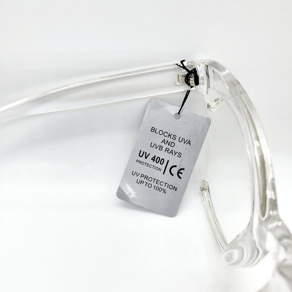 Cat Eye Oversized Clear and Transparent Lightweight Glasses - Picture 5 of 9